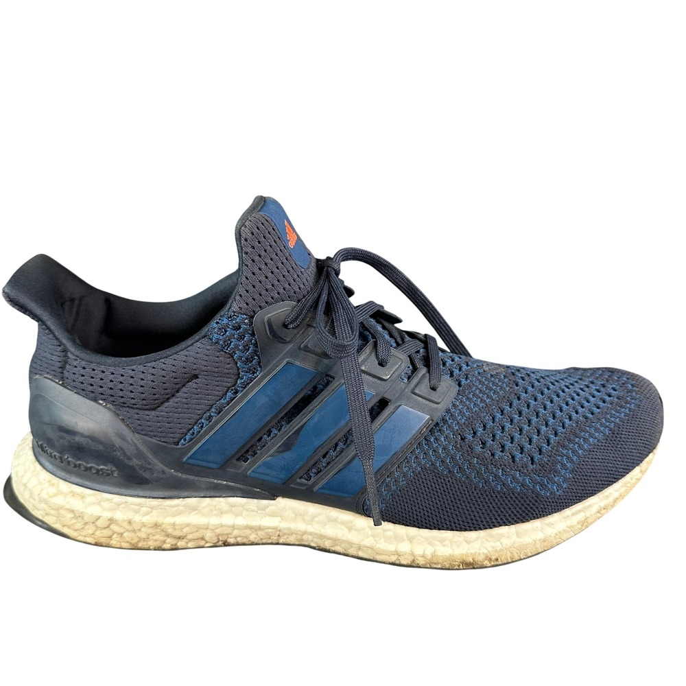 Adidas Ultra Boost 1.0 Navy Blue Royal Primeknit Running Shoes Mens 11.5
